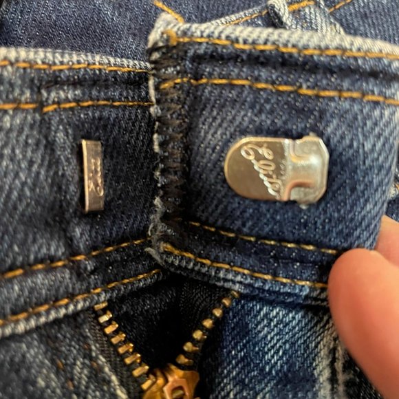 Wrangler Mens Classic Straight Jeans Blue Whiskered Pockets Denim 34 x 30 - Picture 3 of 11